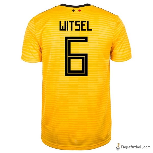 Camiseta Belgica Replica Segunda Ropa Witsel 2018 Amarillo